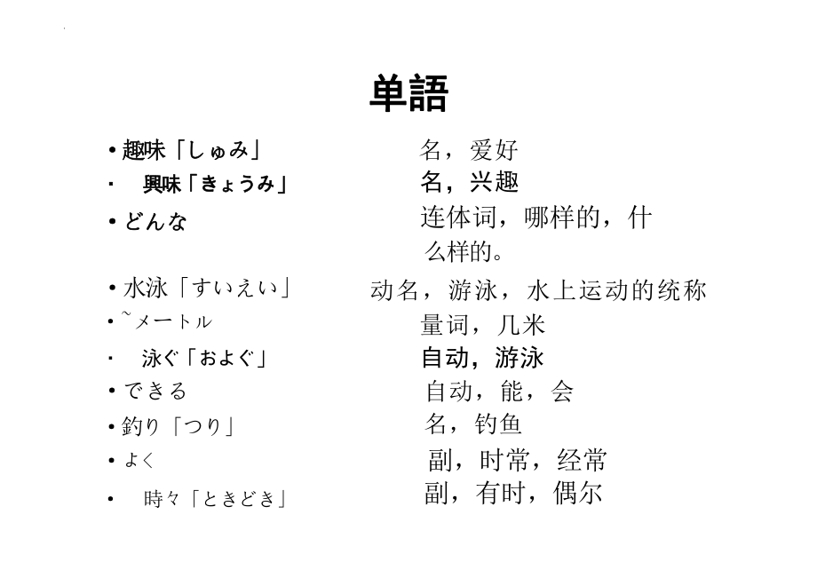 第15課 趣味 （ppt课件）-2024新人教版《初中日语》必修第一册 .pptx_第3页