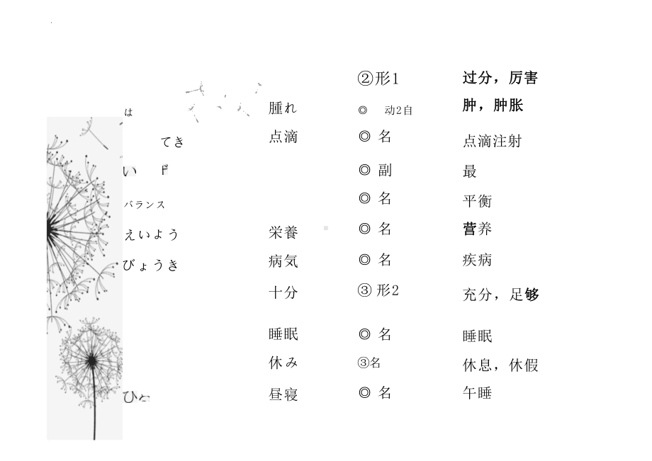 第九课 風邪風邪を引かない体 （ppt课件）-2024新人教版《初中日语》必修第三册.pptx_第3页