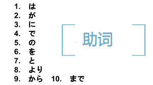 助词复习（ppt课件）-2024新人教版《初中日语》必修第二册.pptx