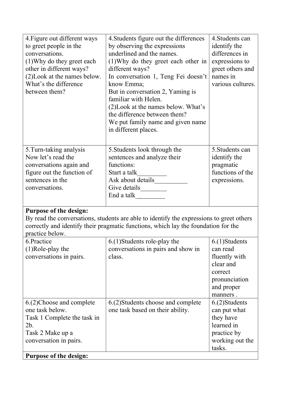 Starter Unit 1 Hello Section B 1a~2b教学设计-2024新人教版七年级上册《英语》.docx_第3页