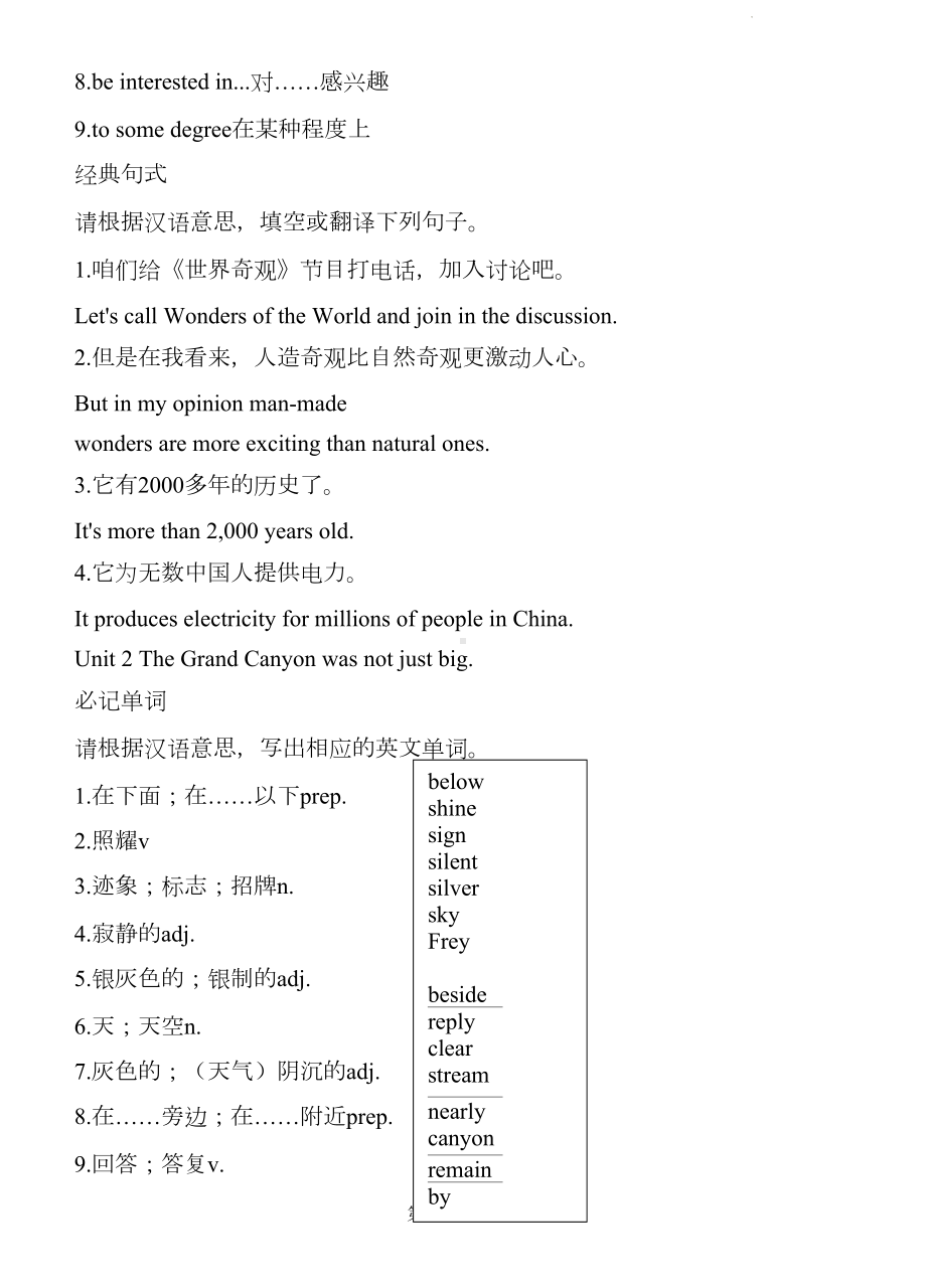 外研版九年级上册英语Module1-6同步考点手册.docx_第2页