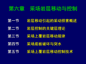 矿山压力与岩层控制(第6章--采场岩层移动与控制关键层)课件.ppt（57页）