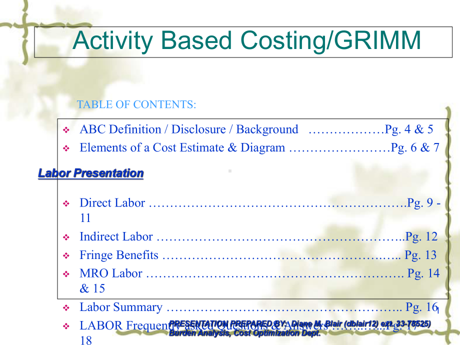 福特公司ABC成本法培训资料英文版课件.ppt（35页）_第1页