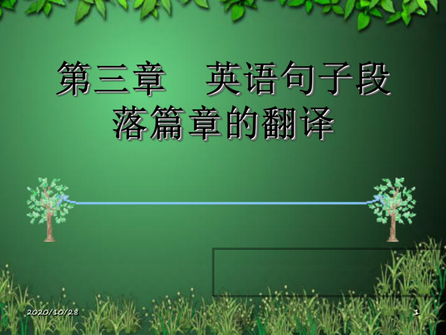 第三章英译汉的层次句子的翻译-课件.ppt（72页）_第1页