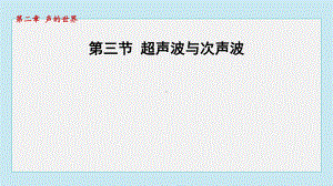 2.3 超声波与次声波课件 2024-2025学年沪科版物理八年级上册.pptx