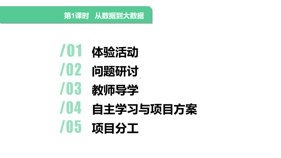 2.1 《从数据到大数据》1课时 ppt课件(共10张PPT) -2024新清华大学版八年级上册《信息技术》.pptx_第2页