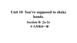 Unit 10You’re supposed toshake hands 第4课时(B 2a-2e)课件人教新目标版九年级英语全册.pptx