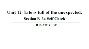 Unit 12Life is full of the unexpected 第5课时(B 3a-Self Check)课件人教新目标版九年级英语全册.pptx