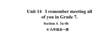 Unit 14 I remember meetingall of you in Grade 7 第2课时(A 3a-4b)课件人教新目标版九年级英语全册.pptx