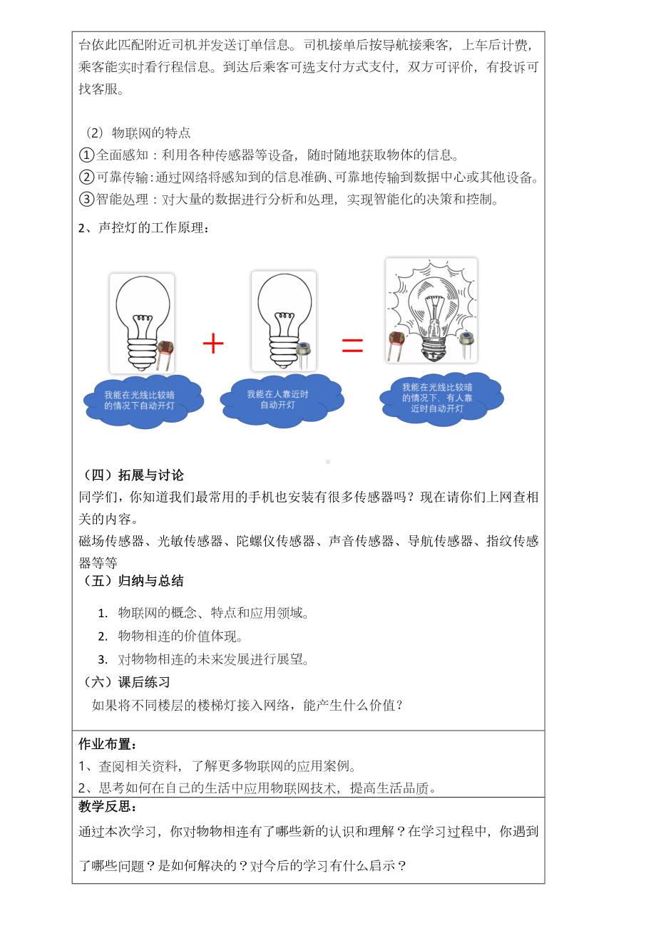 第4课 物物相连有价值教学设计-2024新人教版八年级全一册《信息科技》.docx_第2页