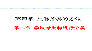 2.4.1尝试对生物进行分类 ppt课件（ppt）-2024新人教版七年级上册《生物》.pptx