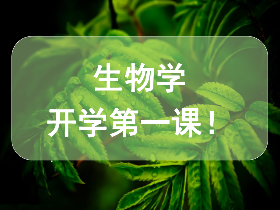 开心第一课ppt课件（ppt）-2024新人教版七年级上册《生物》.pptx_第1页