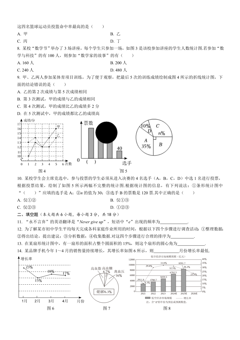 第15章数据的收集与表示自我评估华东师大版数学八年级上册.doc_第2页