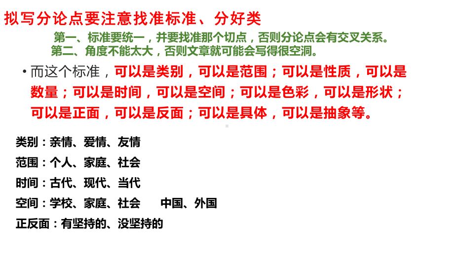 2025届高考语文一轮复习写作指导：对照式分论点拟写 ppt课件.pptx_第1页