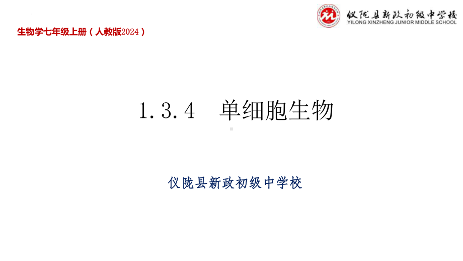 1.3.4单细胞生物课件2024-2025学年人教版生物七年级上册.pptx_第1页