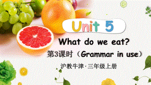 Unit 5 What do we eat第3课时 Grammar in use （ppt课件） (共26张PPT)-2024新沪教版（三起）三年级上册《英语》.pptx