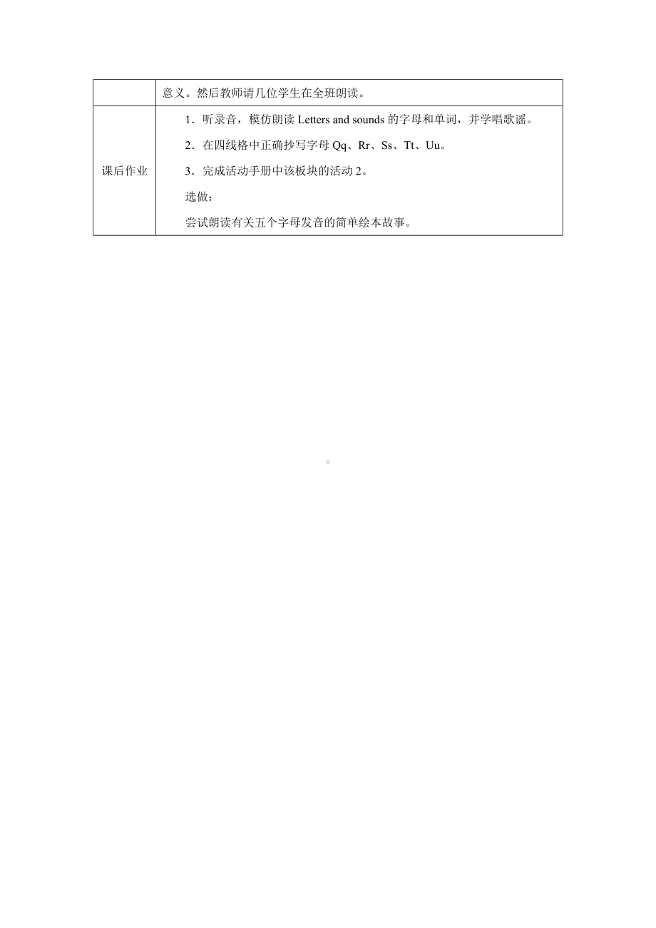 PEP三上英语Unit 5 Part A Letters and sounds优质课教学设计.docx_第3页