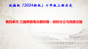 统编版（2024新版）七年级上册历史第四单元 三国两晋南北朝时期：复习课件.pptx