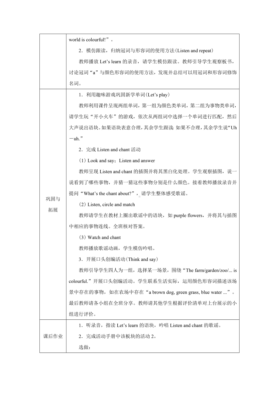 PEP三上英语Unit 5Part ALet's learn优质课教学设计.docx_第2页