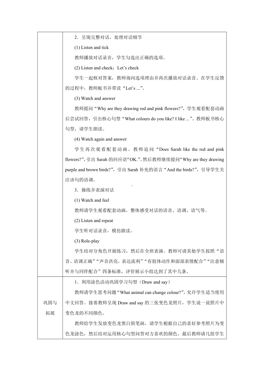 PEP三上英语Unit 5 Part B Let's talk教学设计.docx_第2页