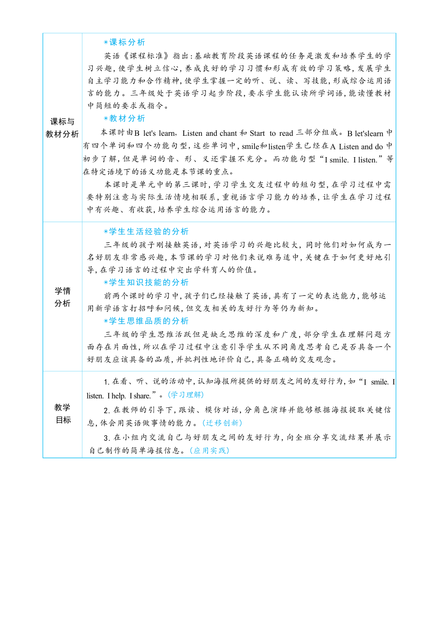 Unit 1 Making friends Part B let's learn&Start to read 大单元整体教学设计.docx_第2页