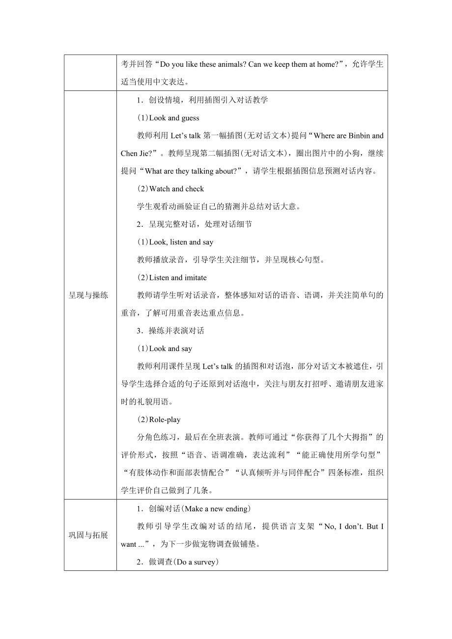 PEP三上英语Unit 3Part A Let's talk优质课教学设计.docx_第2页