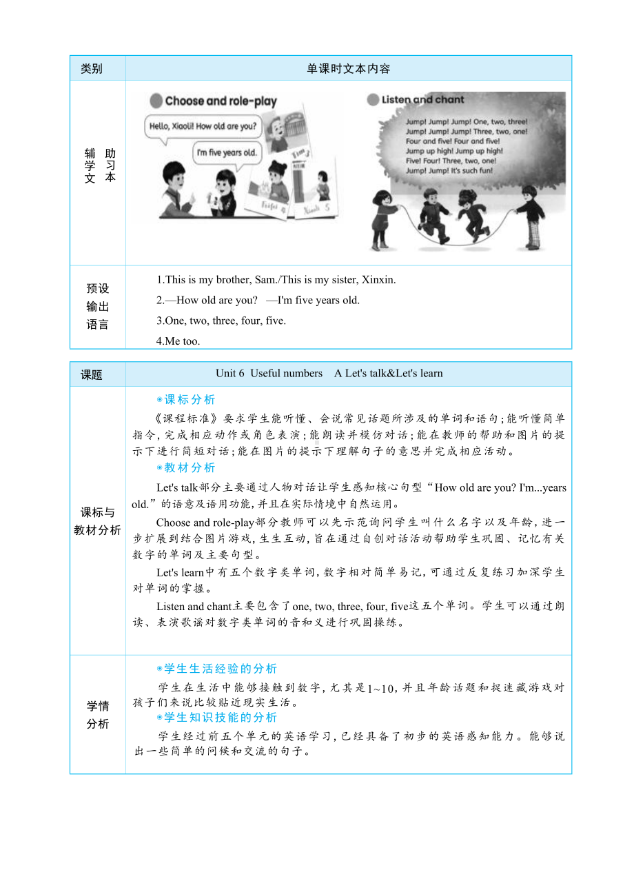 Unit 6 Useful numbers Part A Let's talk&Let's learn大单元整体教学设计.docx_第2页