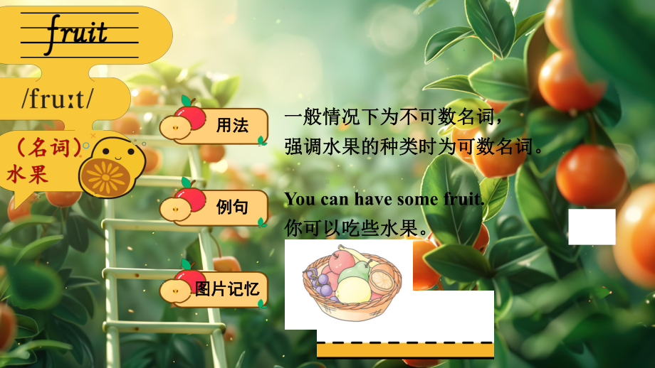 Unit 9 I like apples(共13张PPT)（ppt课件）-2024新湘少版三年级上册《英语》.pptx_第3页