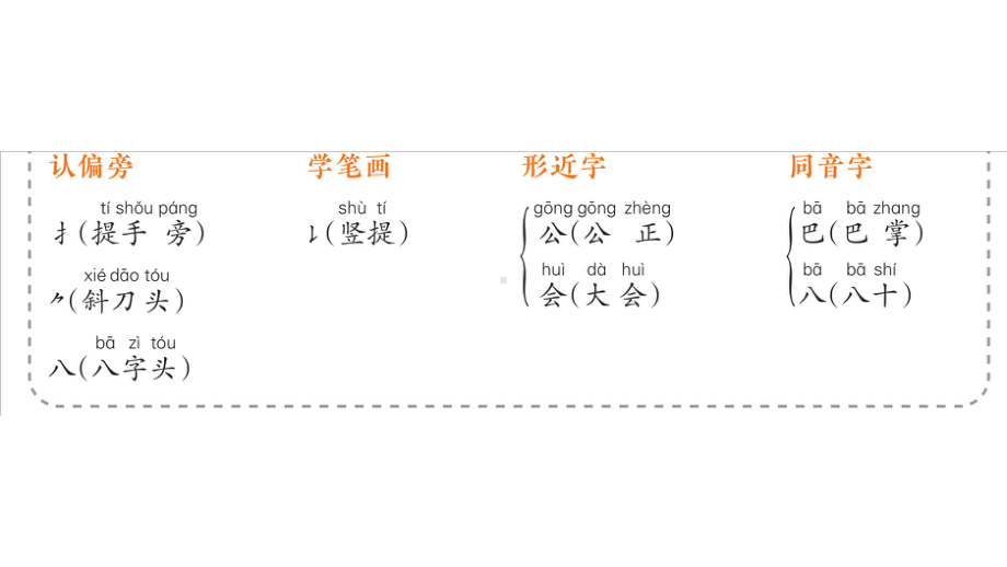 小学语文新部编版一年级上册第八单元作业课件（2024秋）.pptx_第3页