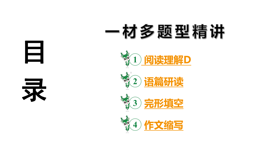 2024 河北英语中考备考重难专题：一材多题型精讲（阅读理解D、完形填空、作文）39页（课件】.pptx_第3页