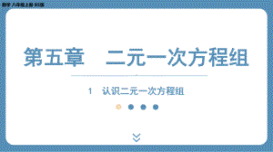 2024-2025学年度北师版八年级上册数学5.1认识二元一次方程组（课件）.pptx