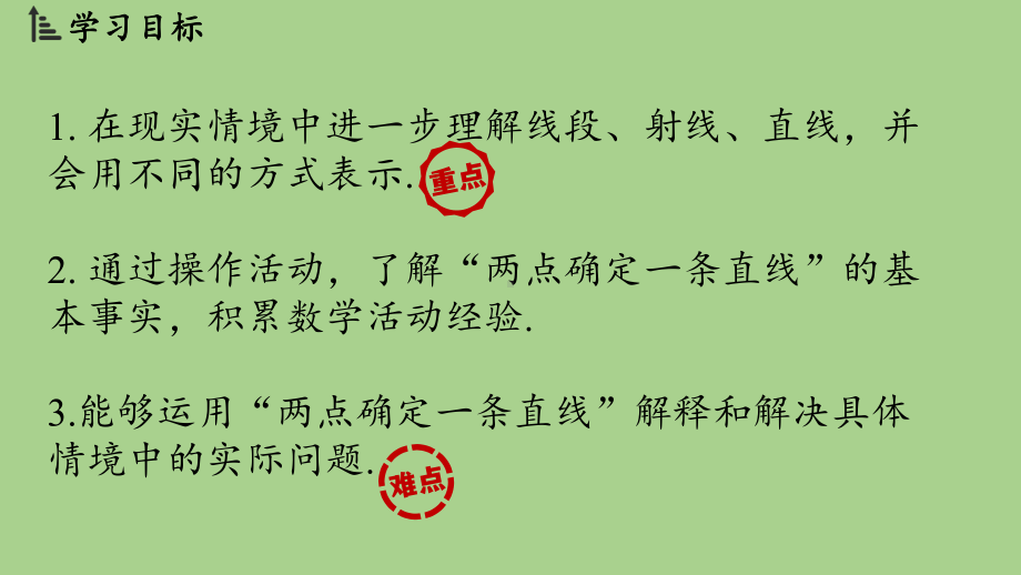 4.1 线段、射线、直线课时1（课件）北师大版（2024）数学七年级上册.pptx_第2页