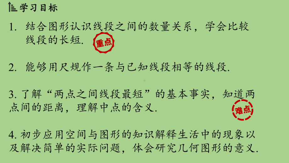 4.1 线段、射线、直线课时2（课件）北师大版（2024）数学七年级上册.pptx_第2页