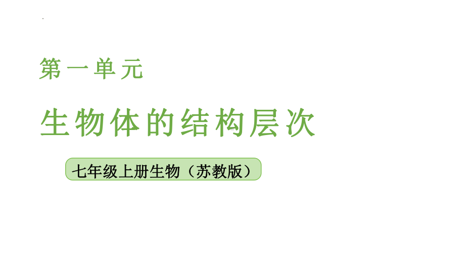 1.1.3 植物细胞的结构与功能 ppt课件-2024新苏教版七年级上册《生物》.pptx_第1页