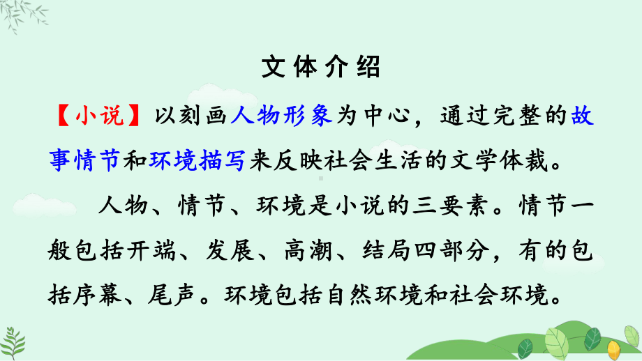 2024-2025学年统编版语文九年级上册 第四单元综合性学习 走进小说天地【课件】.pptx_第2页