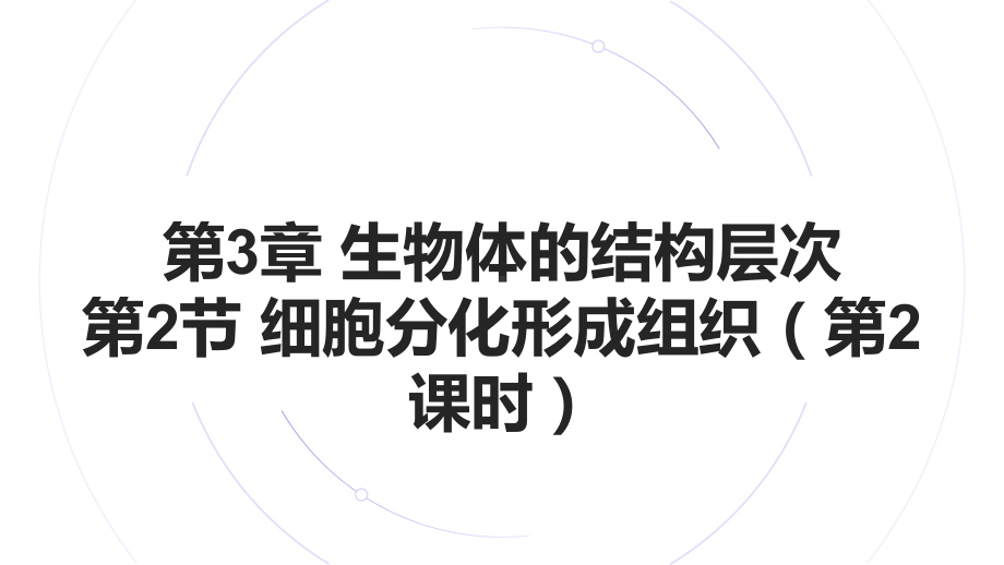 2.3.2 细胞分化形成组织（第2课时）ppt课件-2024新北师大版七年级上册《生物》.pptx_第1页