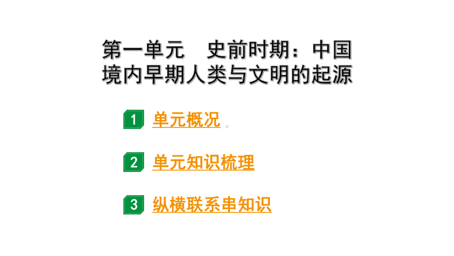 2024北京中考历史一轮知识点复习 中国古代史第一单元 史前时期：中国境内早期人类与文明的起源（课件）.pptx_第3页