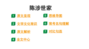 2024成都语文中考试题研究备考 第五部分 古诗文阅读 陈涉世家“三行对译”（讲）【课件】.pptx