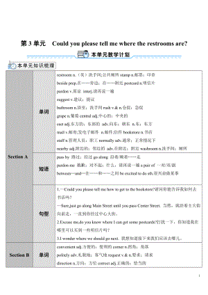 人教新目标版九年级全一册英语Unit 3Section A 第1课时(导学案).doc