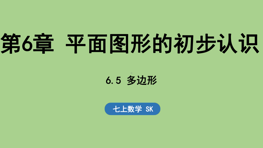 6.5 多边形（课件）苏科版（2024）数学七年级上册.pptx_第1页