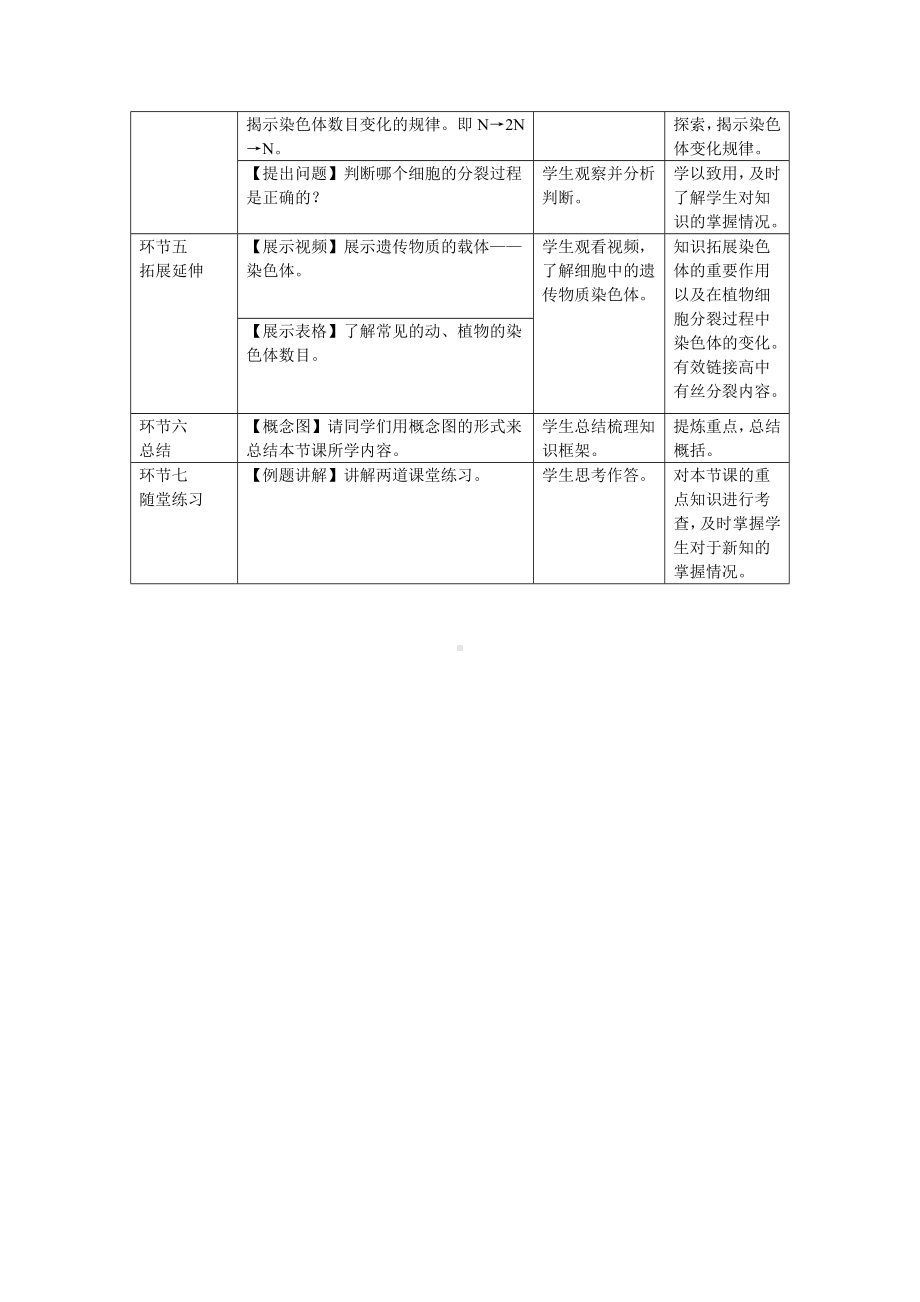 1.2.1细胞的分裂和分化教学设计-2024新苏教版七年级上册《生物》.docx_第3页