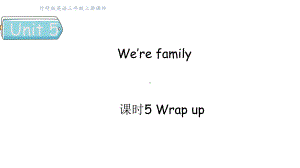 Unit 5 We’re family 课时5 Wrap up （课件）2024-2025学年外研版（三起）（2024）三年级英语上册.pptx