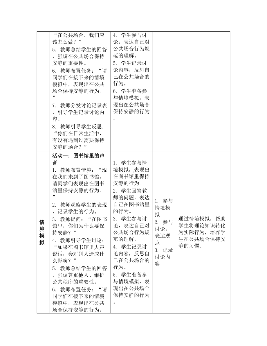 《13 我们小点儿声》教学设计-（2024）统编版一年级上册《道德与法治》.docx_第3页