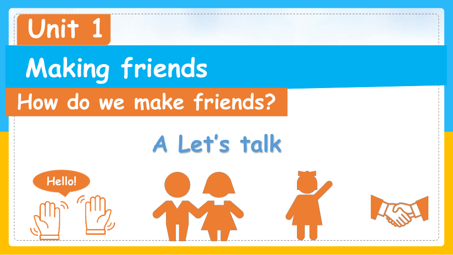 Unit 1 Making friends Part A Let's Talk（ppt课件＋素材）-2024新人教PEP版三年级上册《英语》.zip