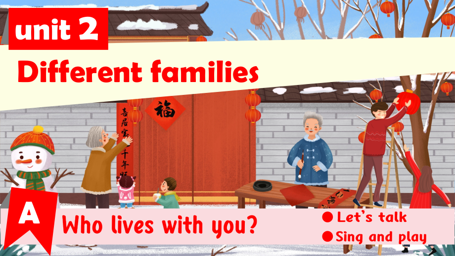 Unit2 Different families PartA Let's talk（ppt课件＋素材）-2024新人教PEP版三年级上册《英语》.zip