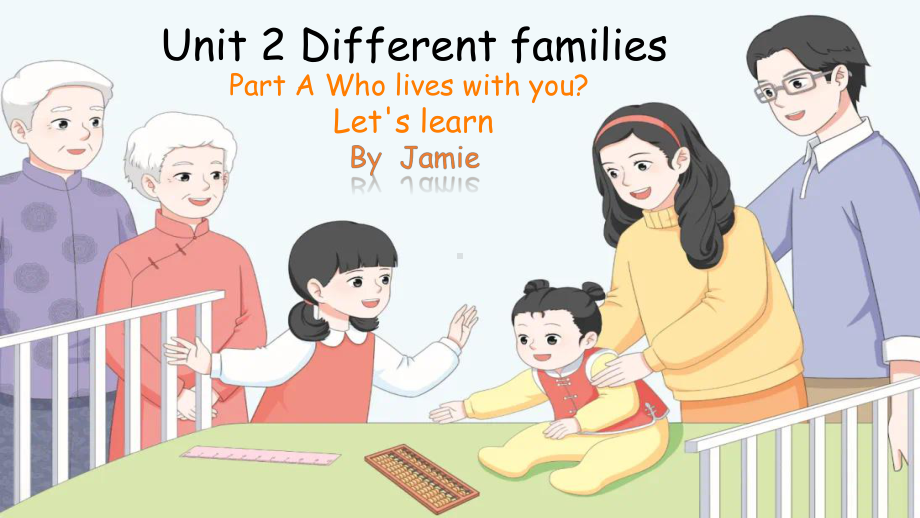 Unit 2 Different families Part A Let's learn（ppt课件）-2024新人教PEP版三年级上册《英语》.pptx_第1页