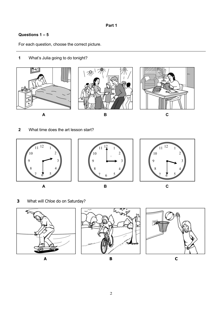 英语KET sample test1官方样题二.docx_第2页