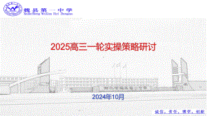 一轮实操策略研讨 ppt课件-2025届高考政治一轮复习统编版.pptx