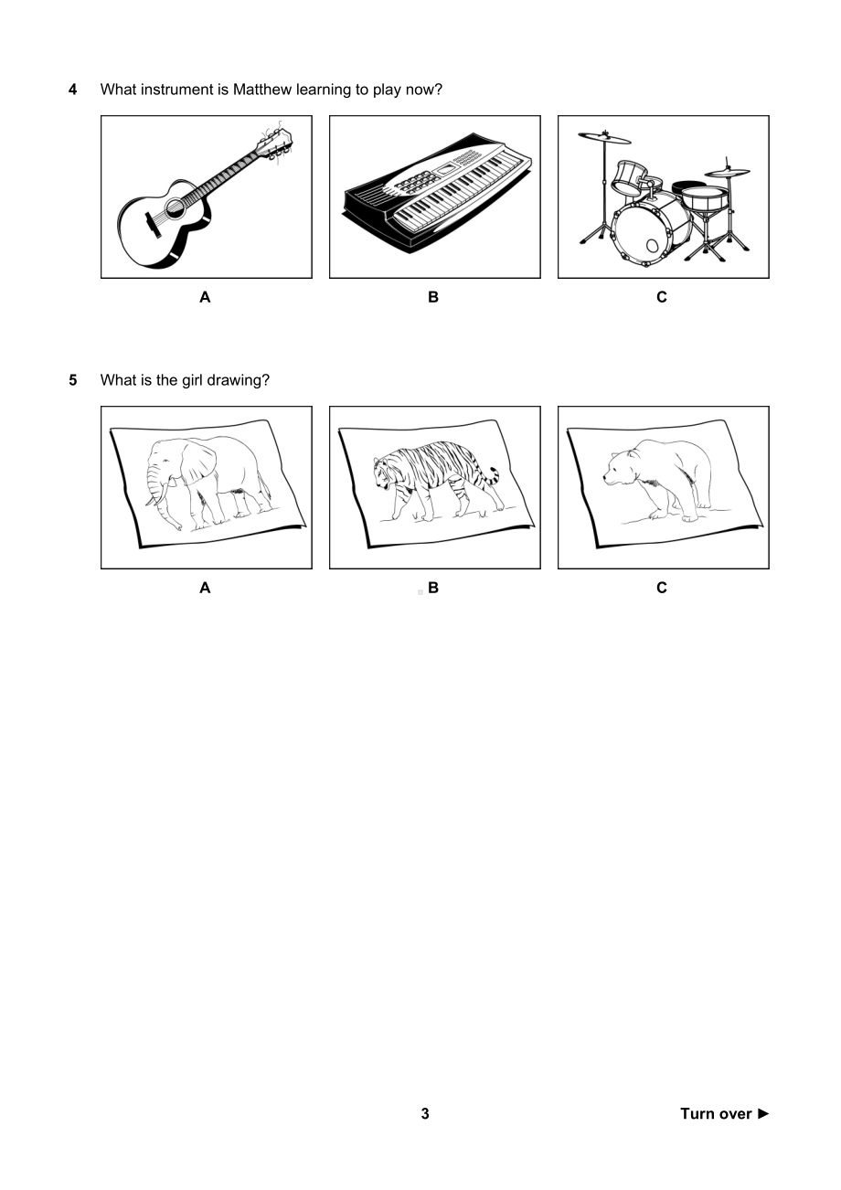 英语KET sample test3 官方样题三.docx_第3页