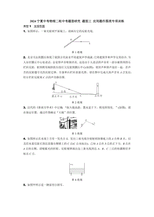 2024宁夏中考物理二轮中考题型研究 题型三 应用题作图类专项训练 (含答案).docx